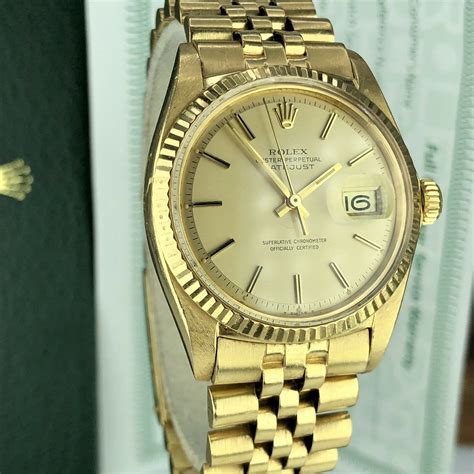 rolex datejust reference 1601 in 18k|rolex 1601 datejust value.